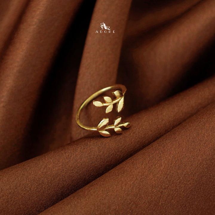 Noura Golden Plant Ring