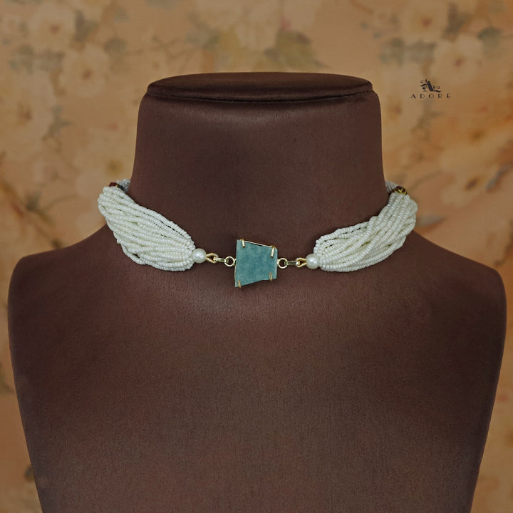 Ishani Raw Stone Pearl Choker / Neckpiece