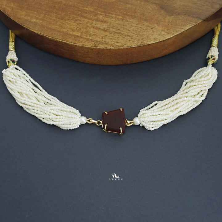 Ishani Raw Stone Pearl Choker / Neckpiece