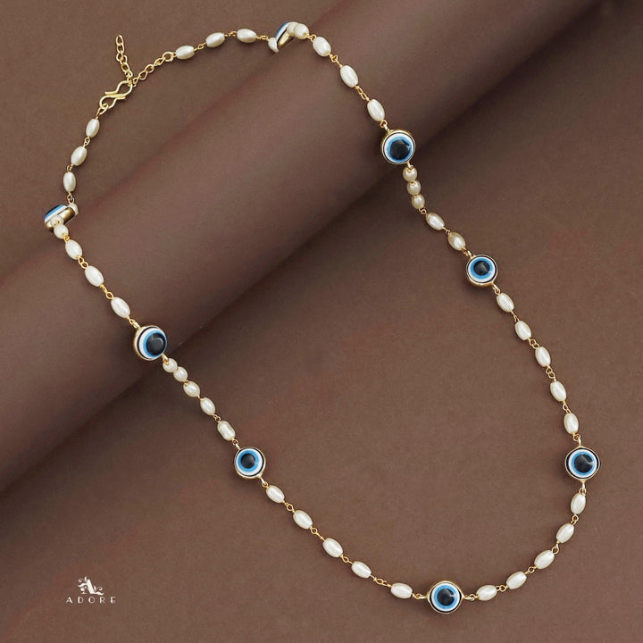 Aathmiga Evil Eye Long Neckpiece