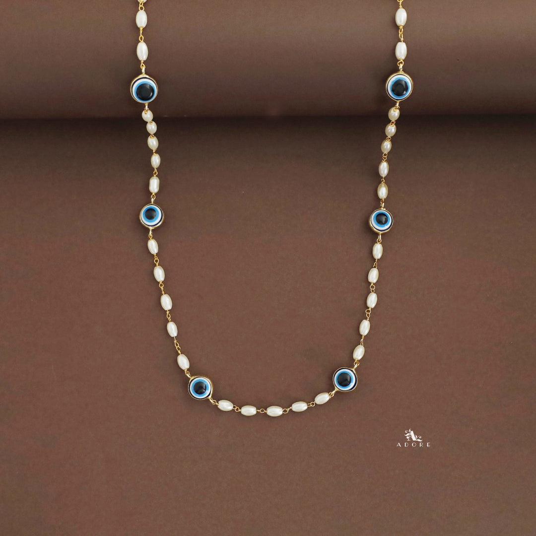 Aathmiga Evil Eye Long Neckpiece