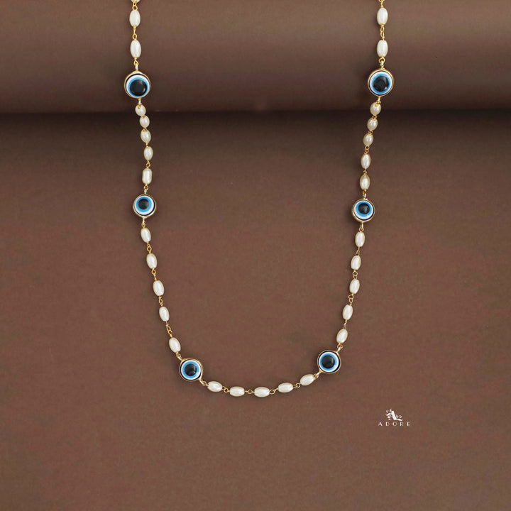 Aathmiga Evil Eye Long Neckpiece