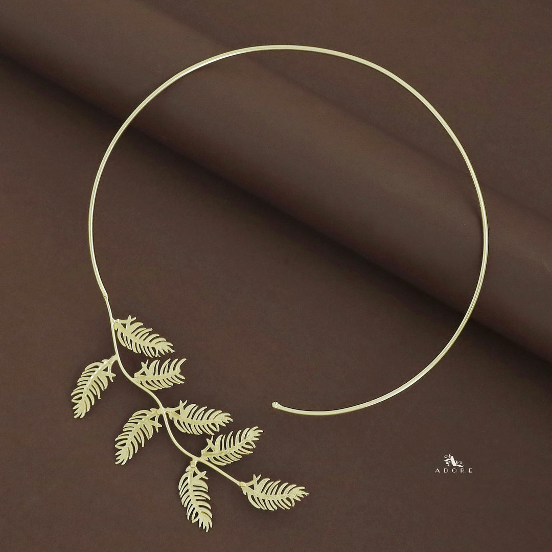 Ariana Golden Leaf Neck Cuff