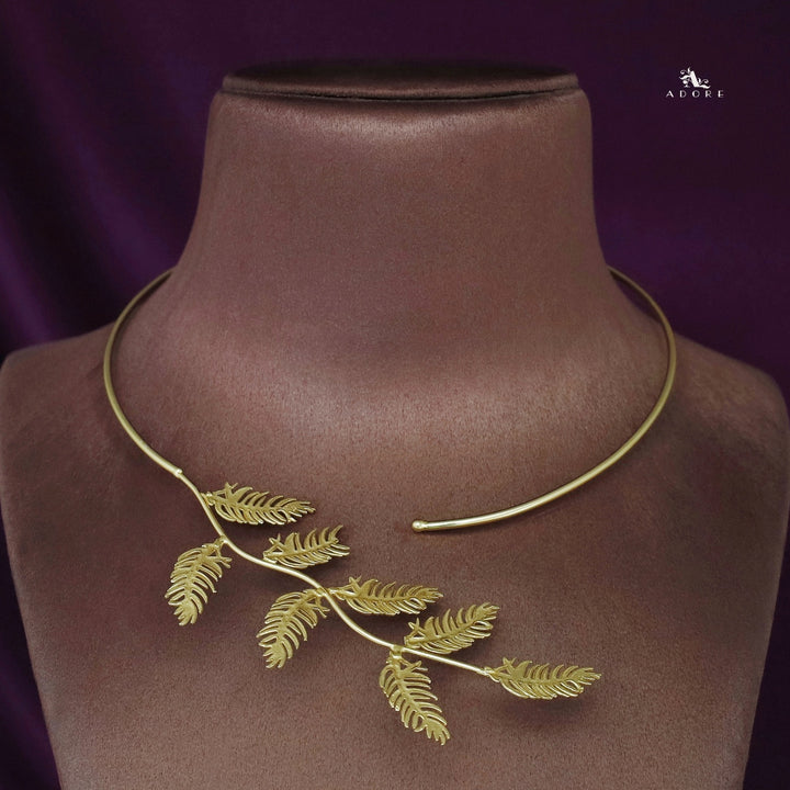 Ariana Golden Leaf Neck Cuff