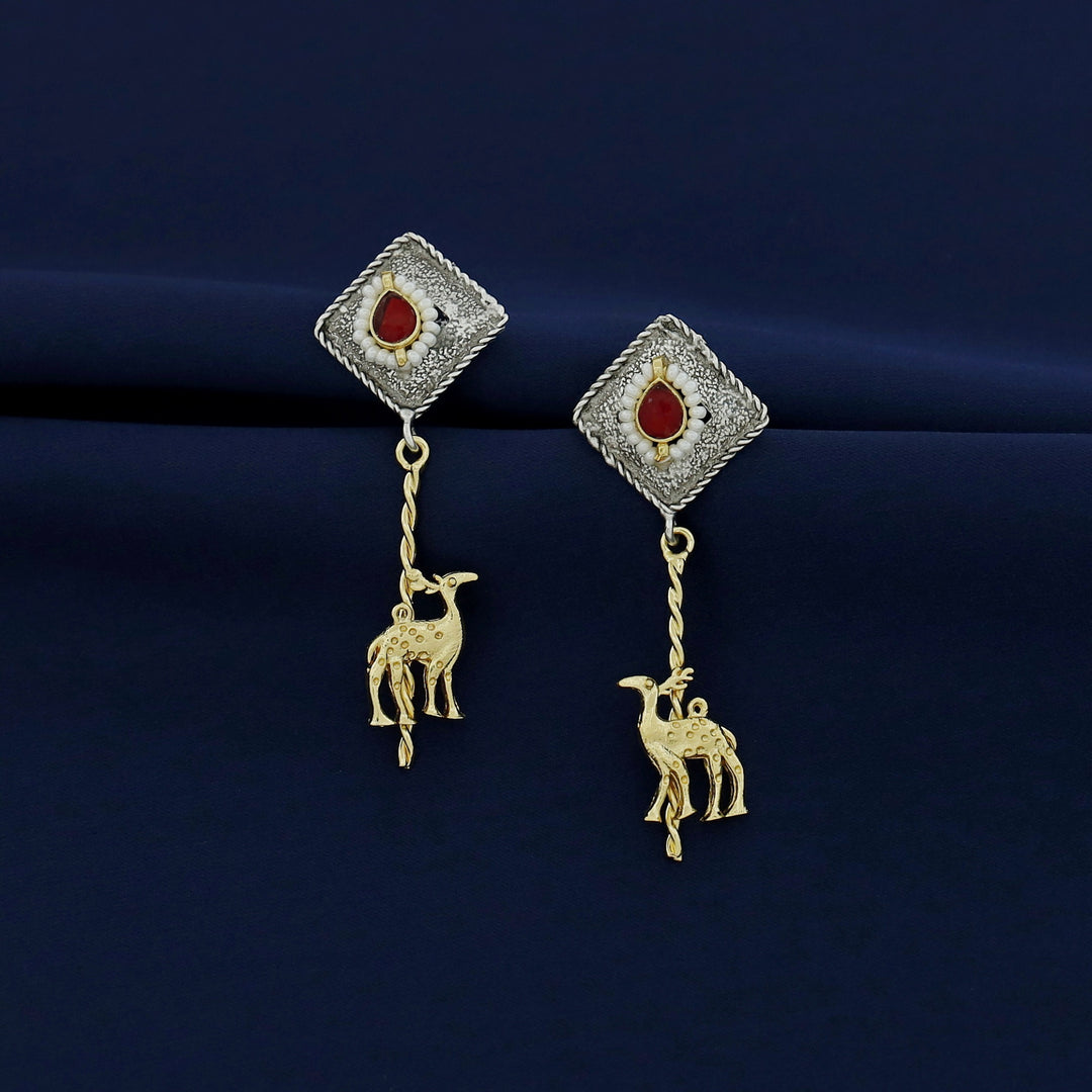 Tanansha Dual Tone Earring