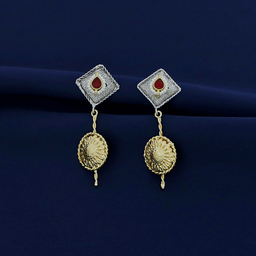 Tanansha Dual Tone Earring