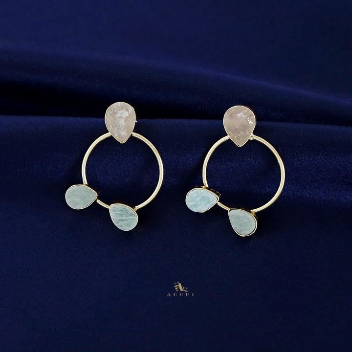 Harnias Raw Stone Earring