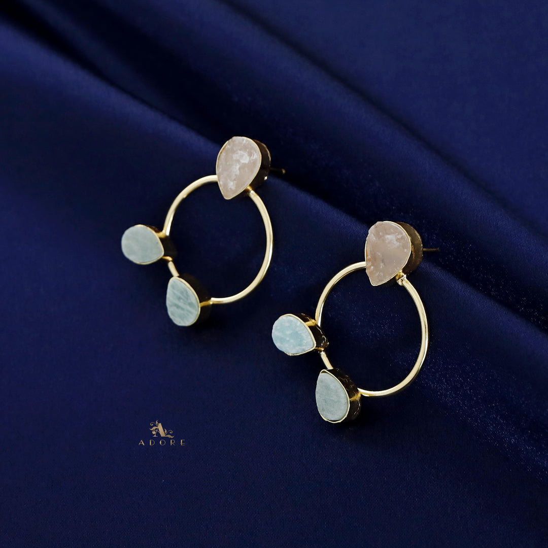 Harnias Raw Stone Earring