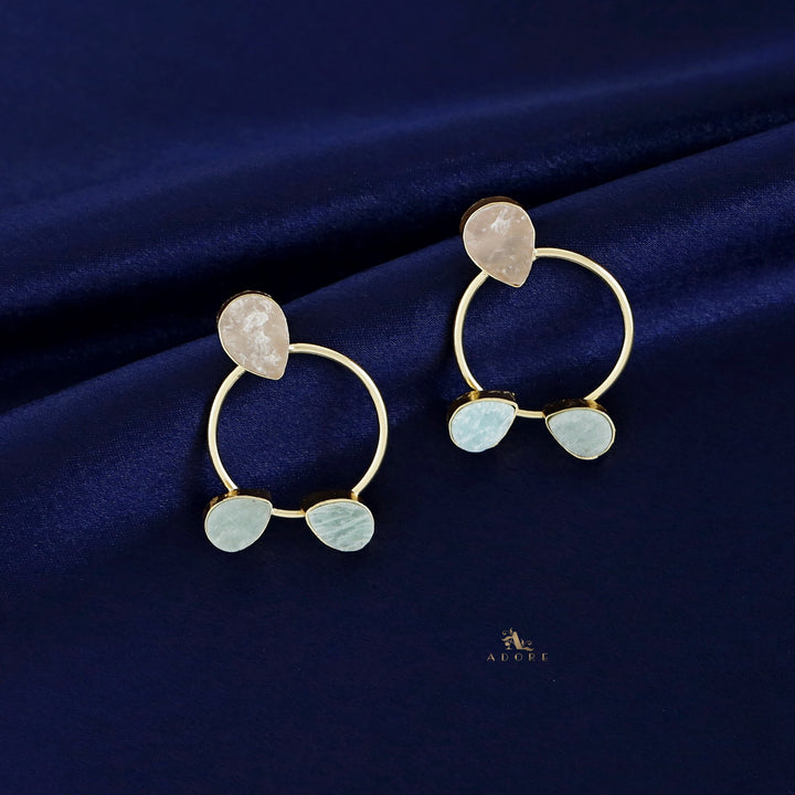 Harnias Raw Stone Earring