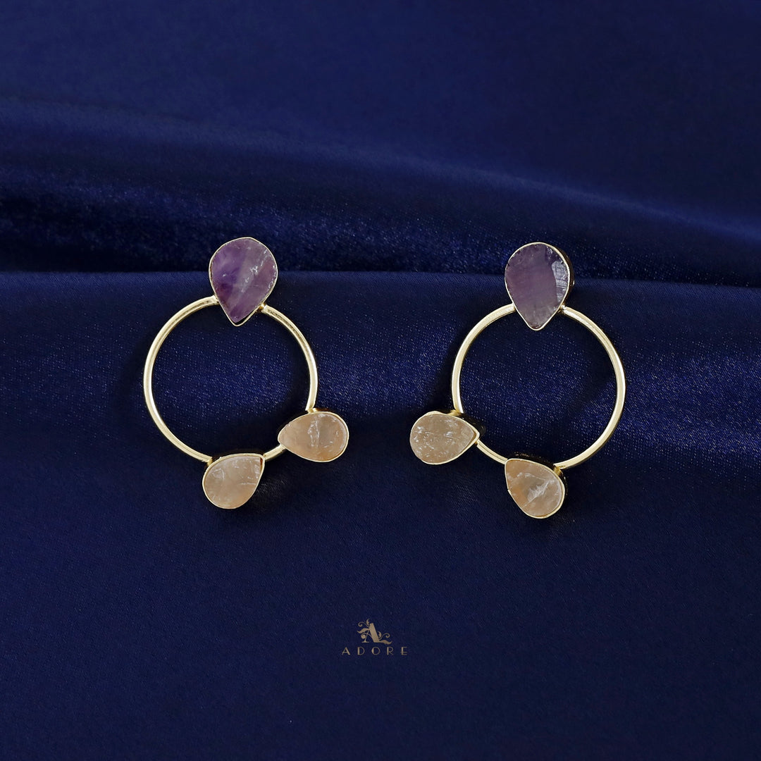 Harnias Raw Stone Earring