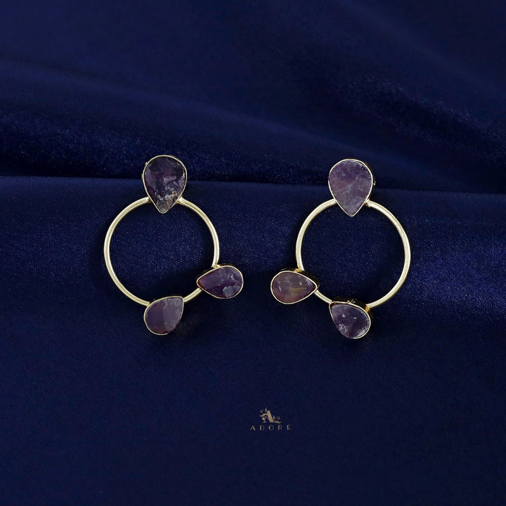 Harnias Raw Stone Earring