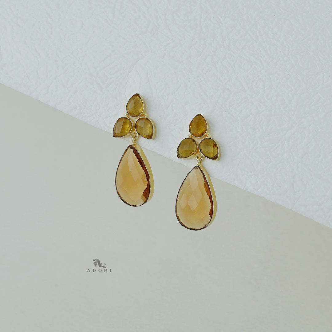 Bella Crystal Earrings (Premium Finish)