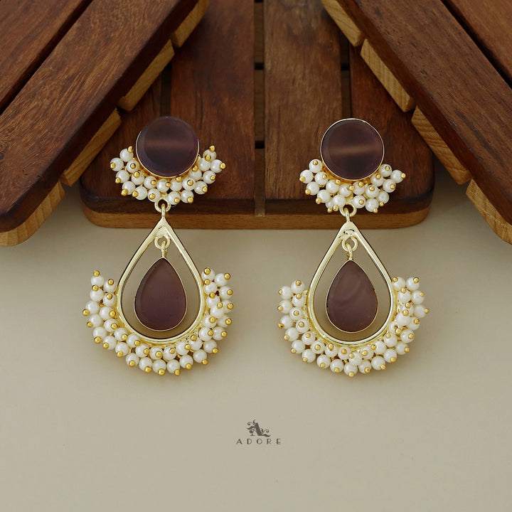 Adore - Raw Stone Angelic Earrings (Colour Options)