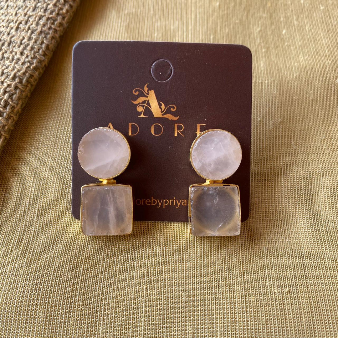 Round & Square Earring