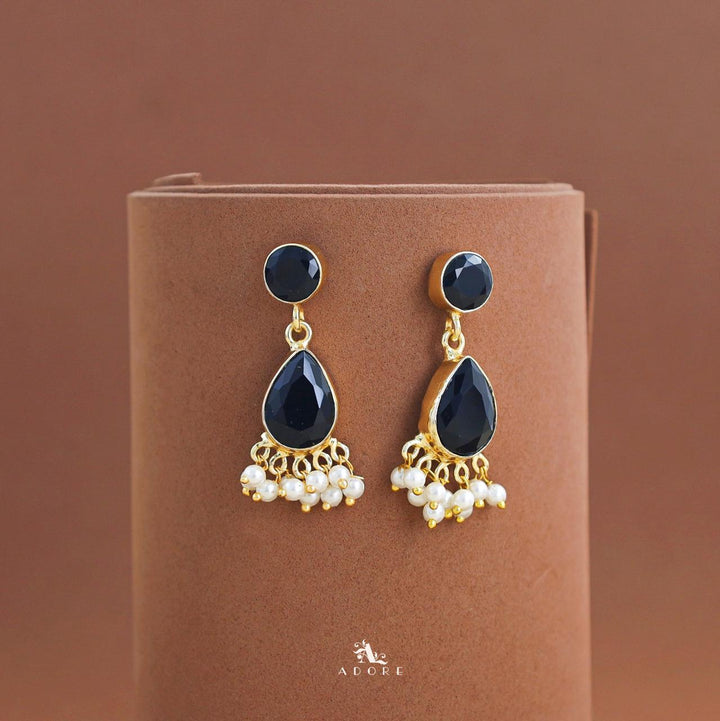 Amayra Gem Stone Rain Drop Earring