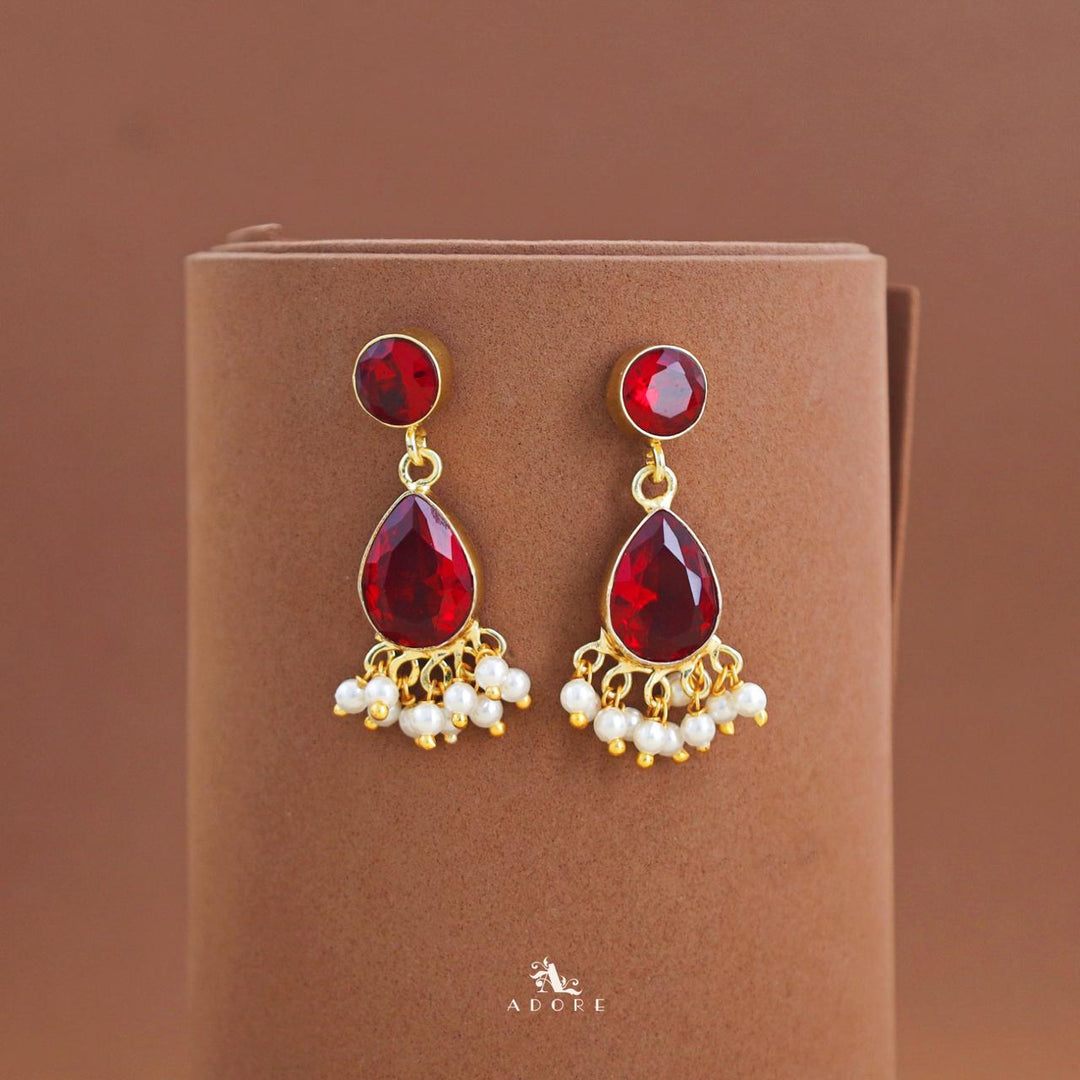 Amayra Gem Stone Rain Drop Earring