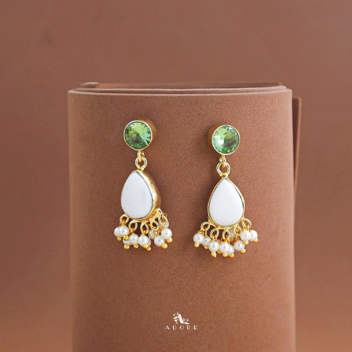 Amayra Gem Stone Rain Drop Earring