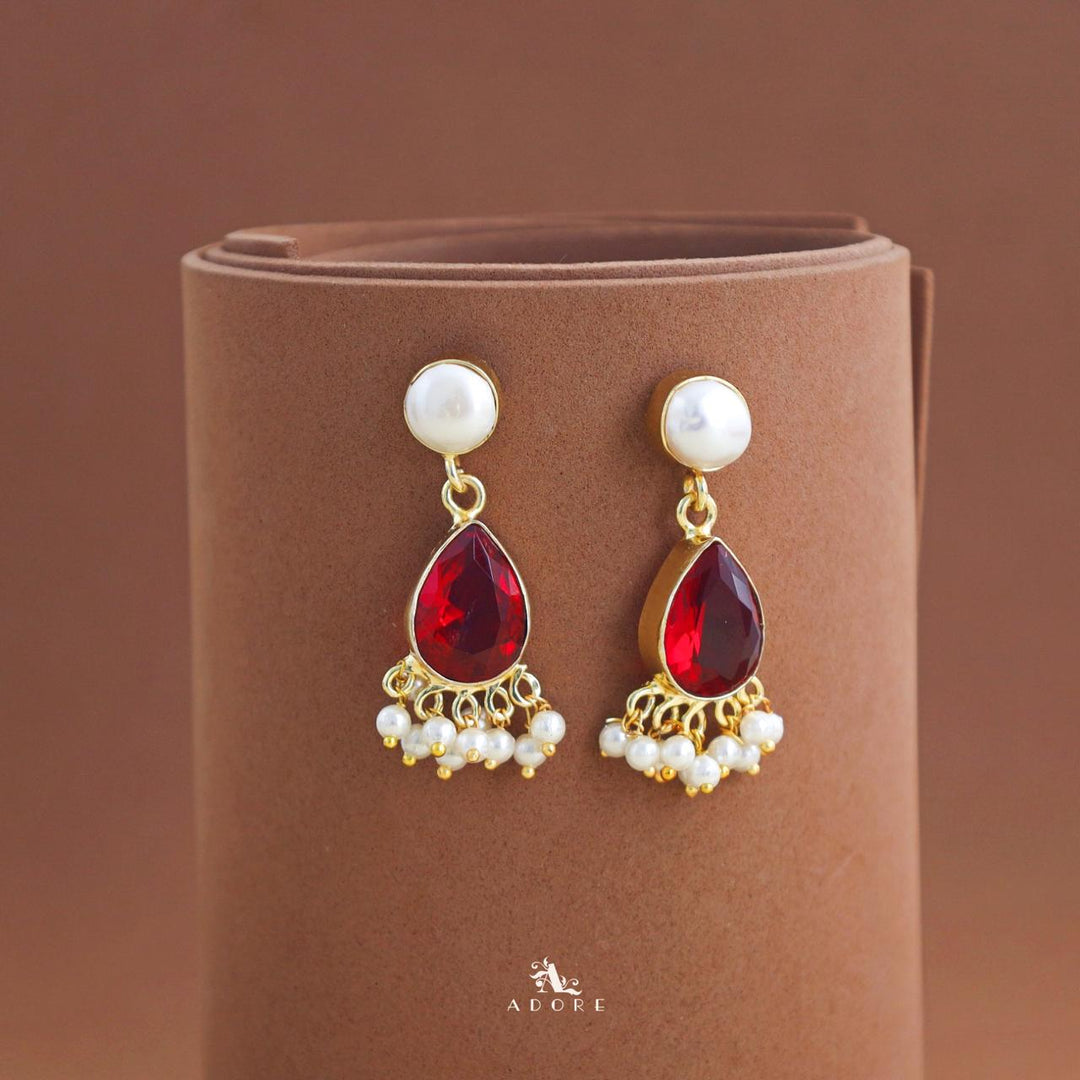 Amayra Gem Stone Rain Drop Earring