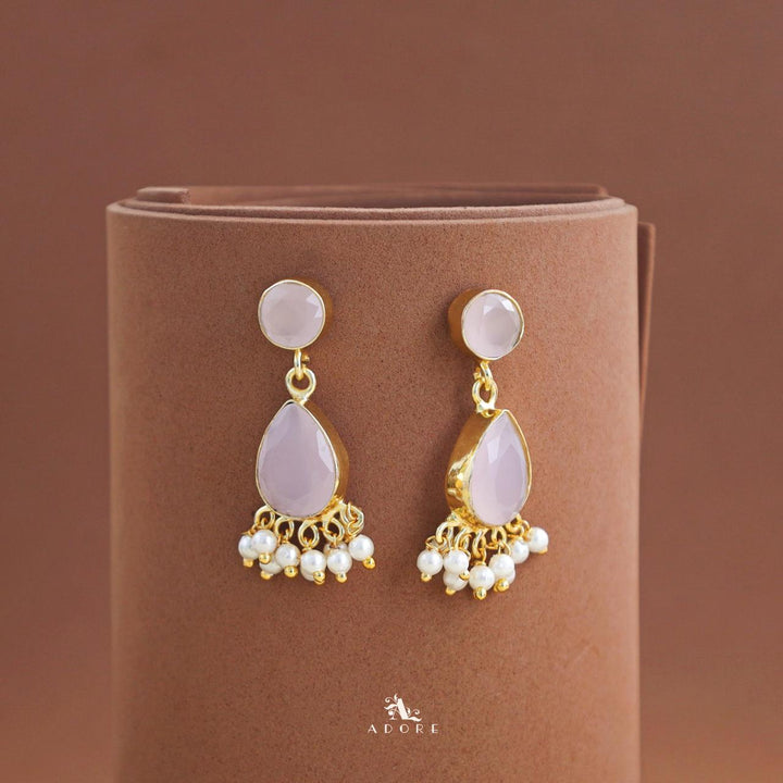 Amayra Gem Stone Rain Drop Earring