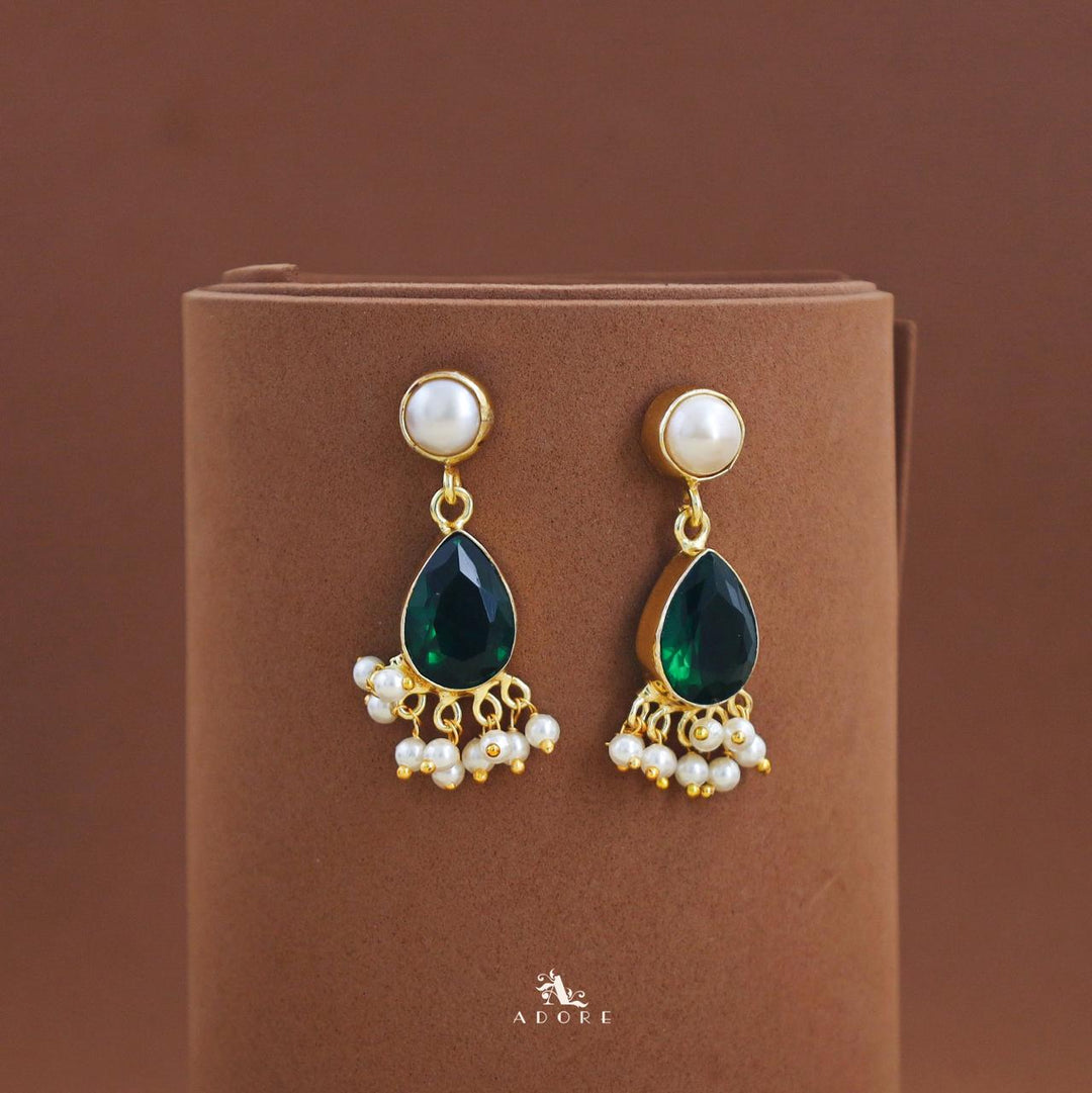 Amayra Gem Stone Rain Drop Earring