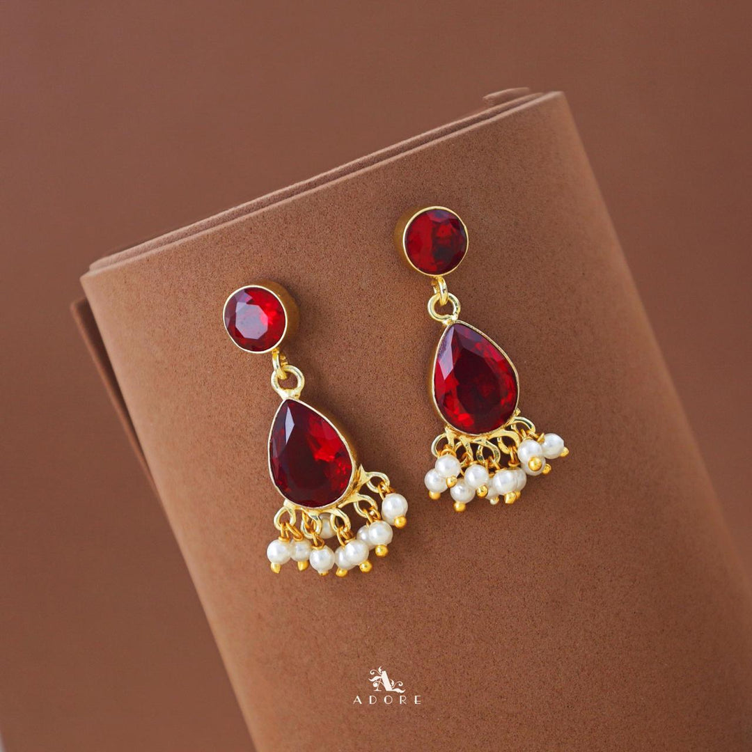 Amayra Gem Stone Rain Drop Earring