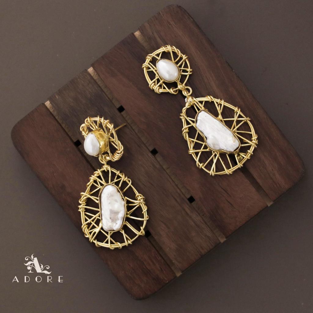 Dual Baroque Handmade Earring