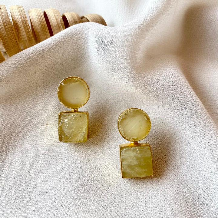 Round & Square Earring