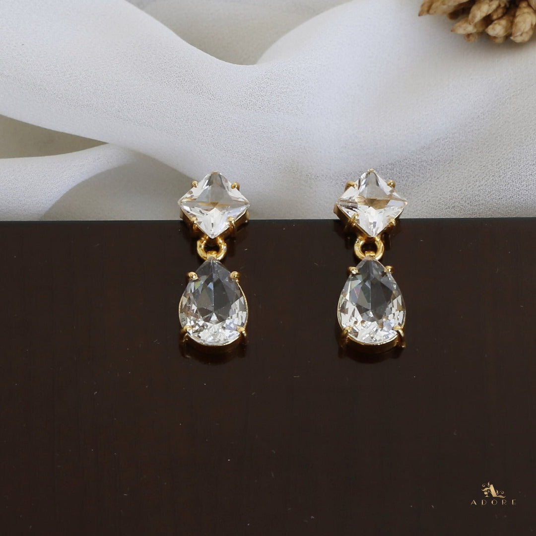 Ashvi Diamond And Drop Glossy Earring