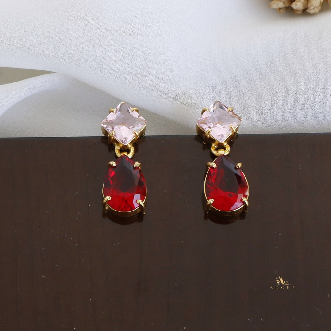 Ashvi Diamond And Drop Glossy Earring