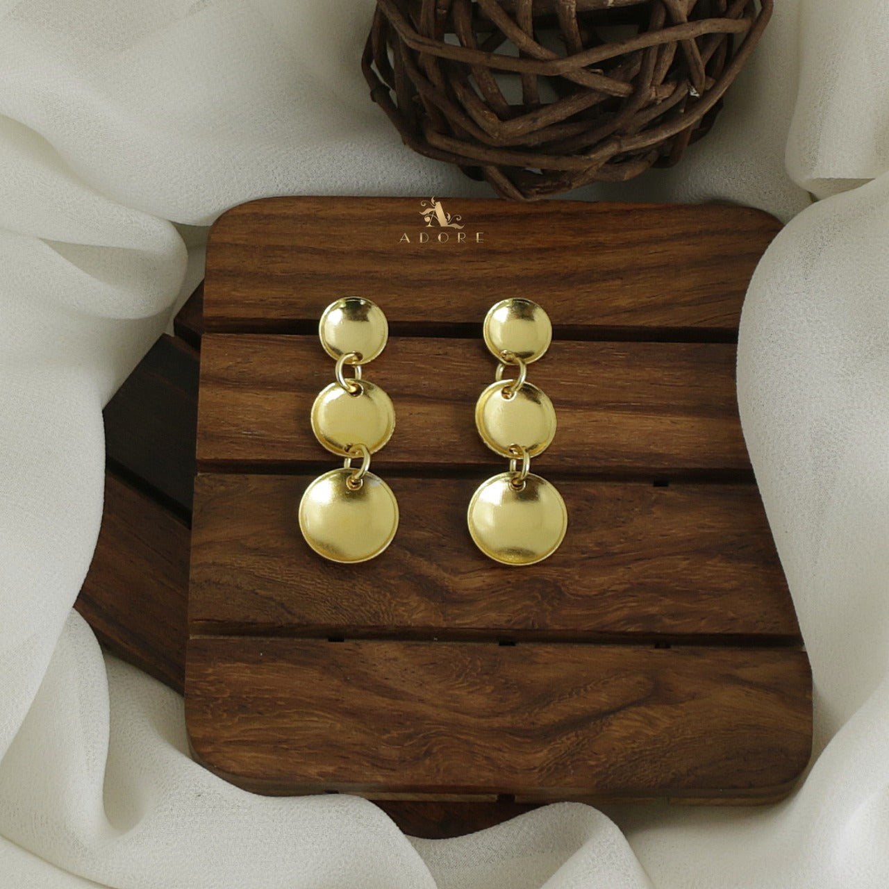 TAZS - TRENDY AMAZING ZEAL STORE 3 Layered Golden Jhumka Earrings for Women  and Girls : Amazon.in: Fashion