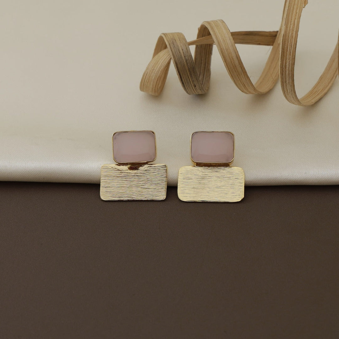 Glossy Levyl Dual Rectangle Earring