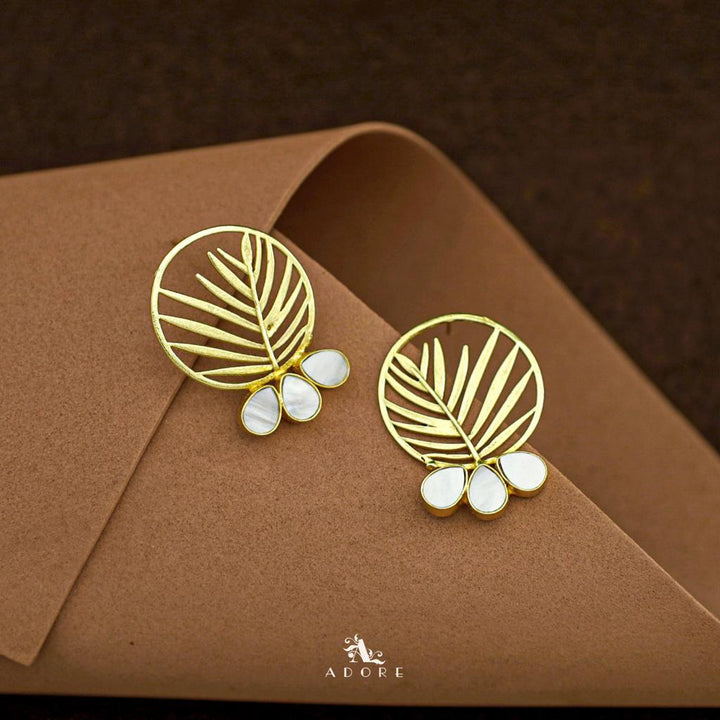 Tri Drop Vany Leafy Earring