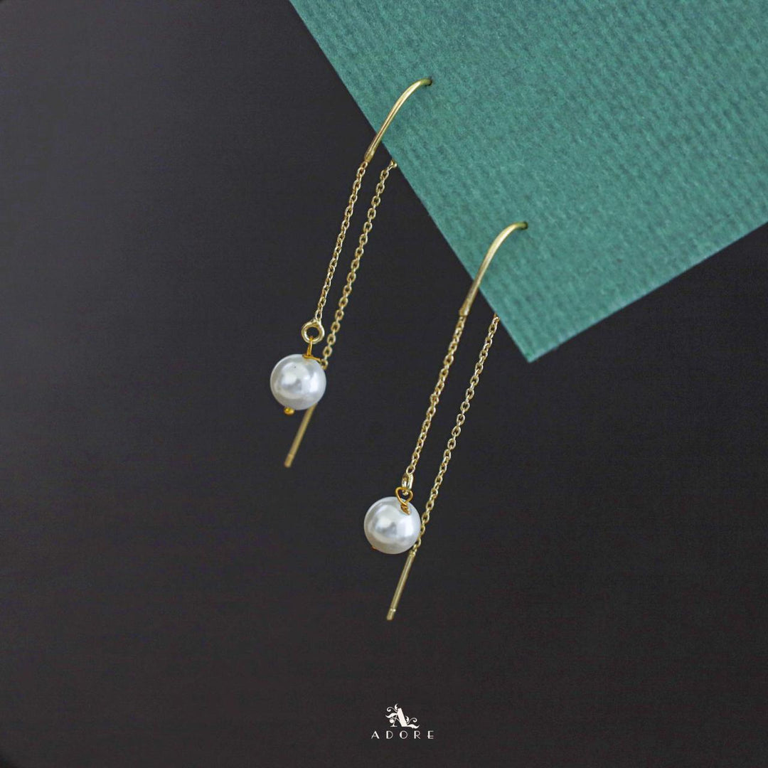 Pearl Lea Needle And Thread Earring