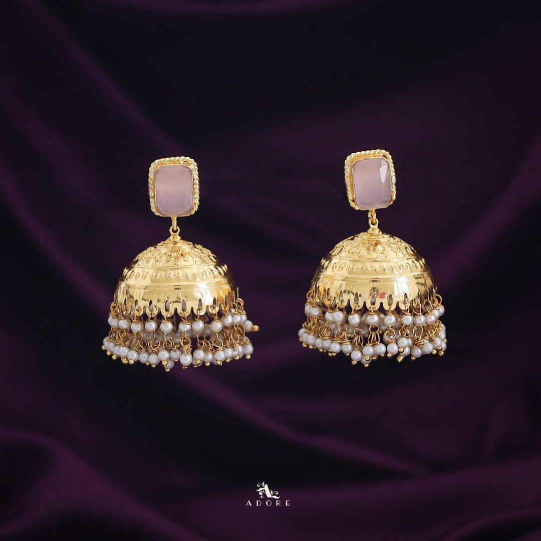 Sangria Golden Pearl Jhumka