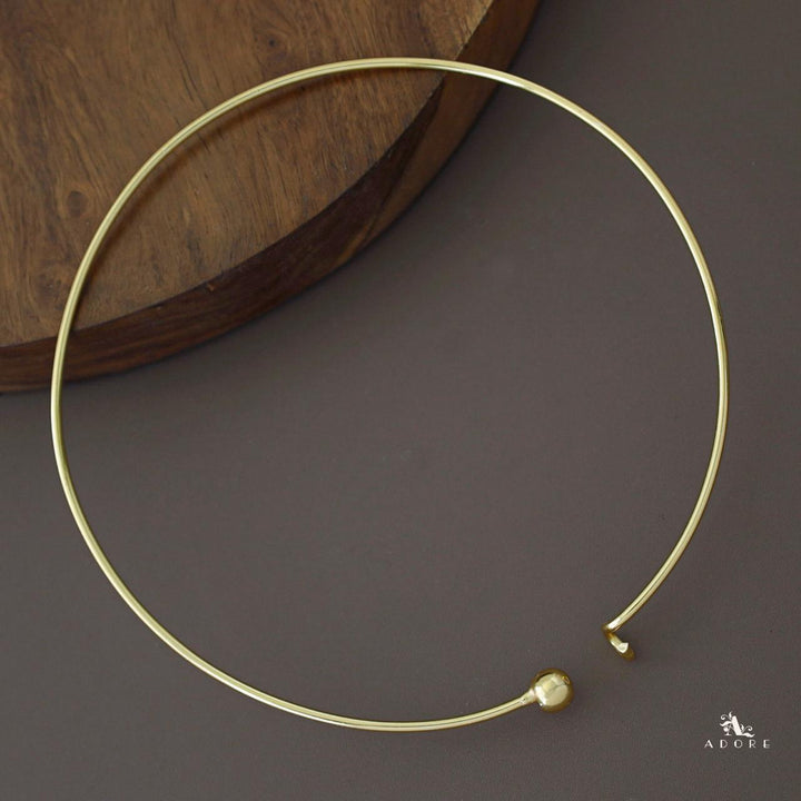 Single Ball Golden Neck Cuff