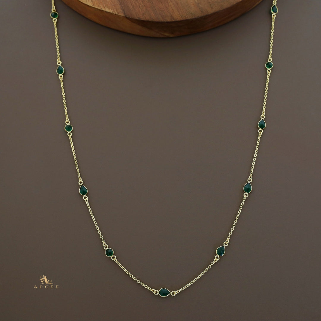 11 Stone Multicolour Long Chain