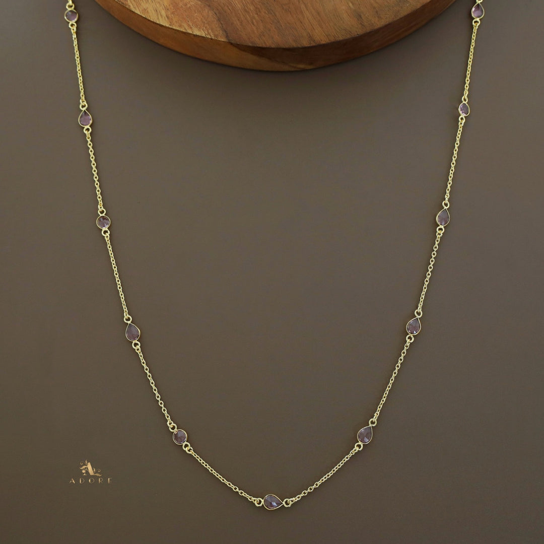 11 Stone Multicolour Long Chain