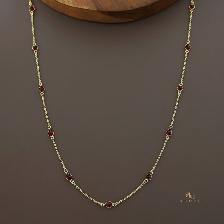 11 Stone Multicolour Long Chain