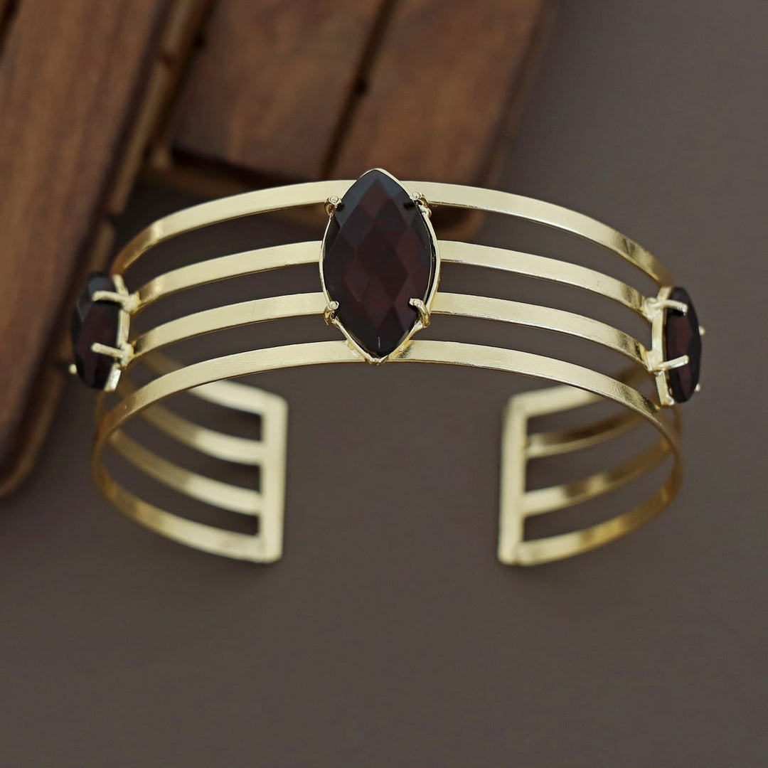 Golden 4 Layer Glossy Ellipse Bangle