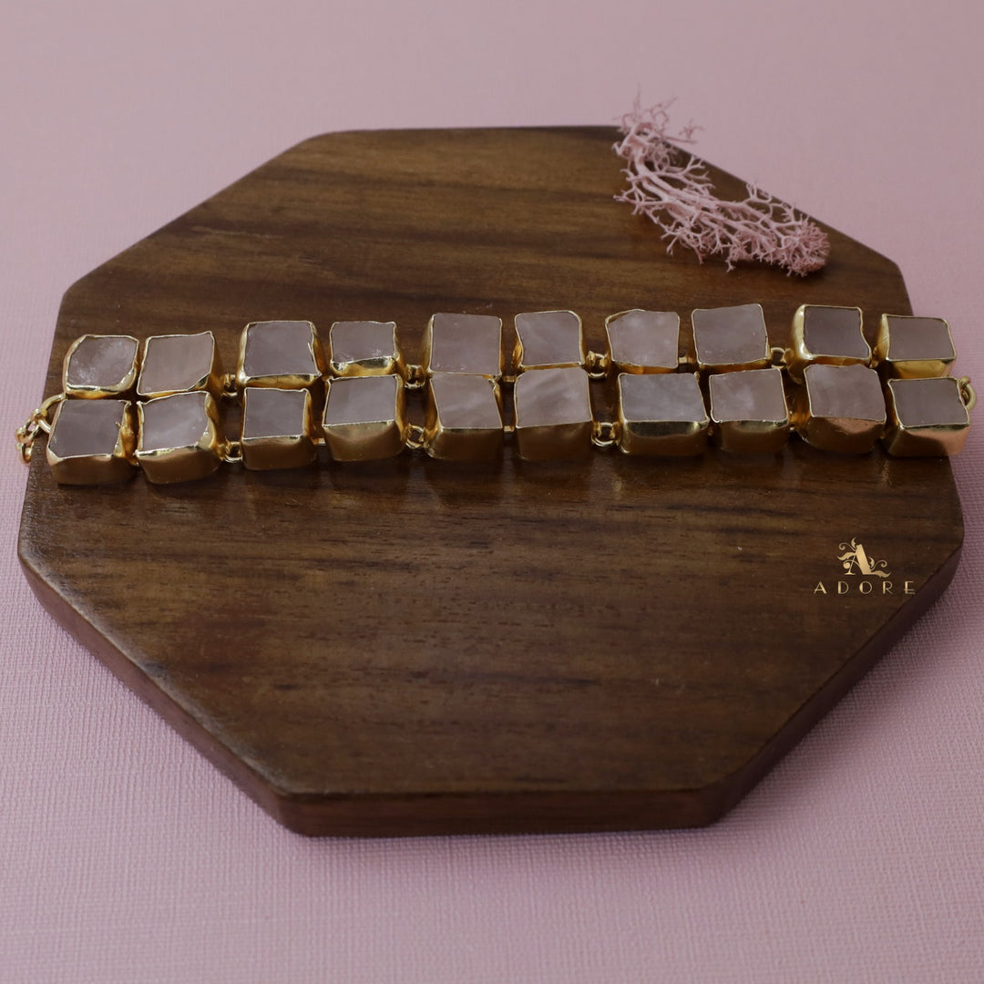 Golden Casia Raw Stone Choker