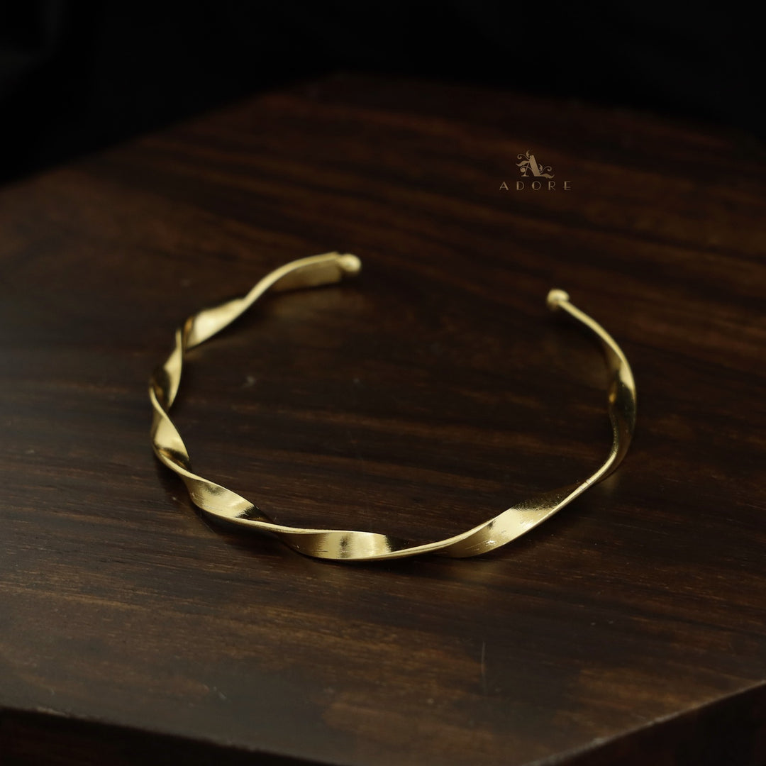 Golden Twisted Bangle