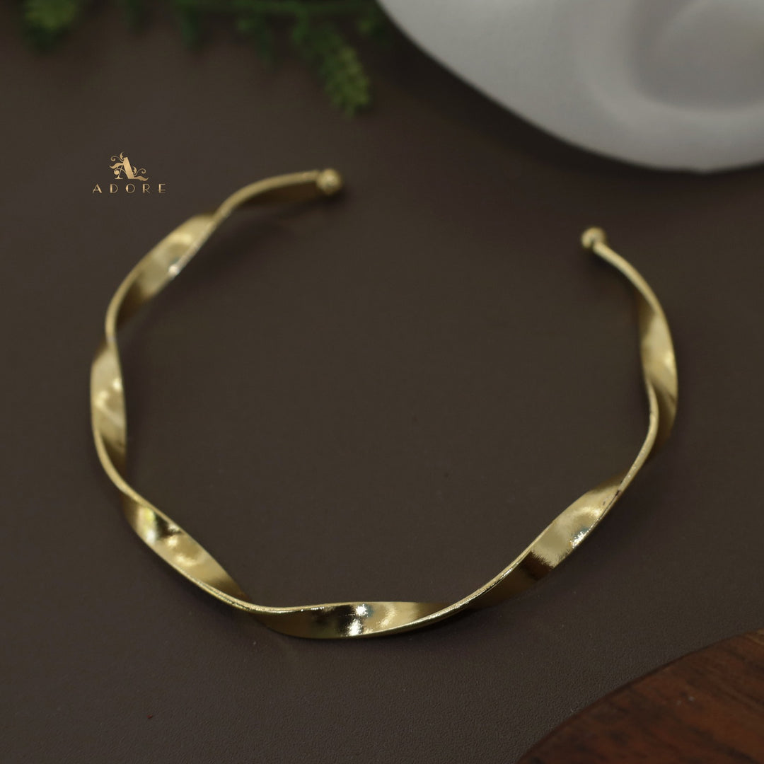 Golden Twisted Bangle