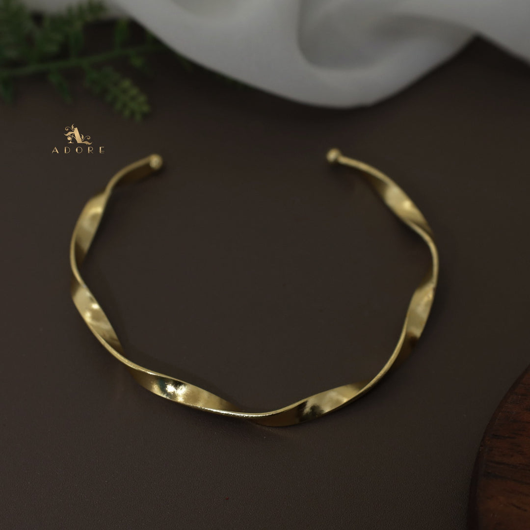 Golden Twisted Bangle