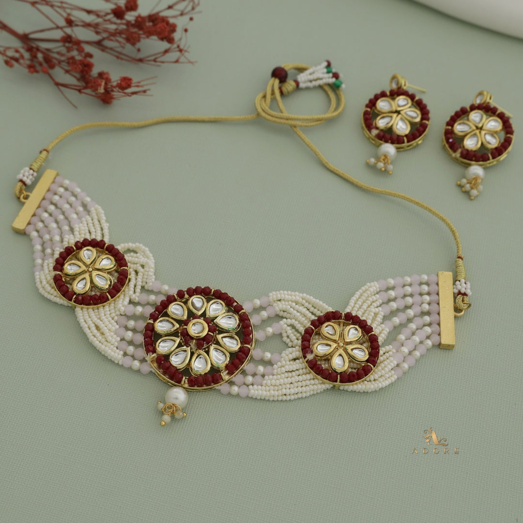 Adelika Kundan Choker With Earring