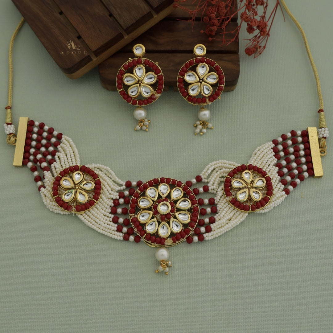 Adelika Kundan Choker With Earring