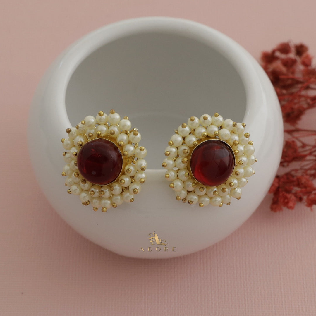 Ahelia Full Cluster Pearl Earring