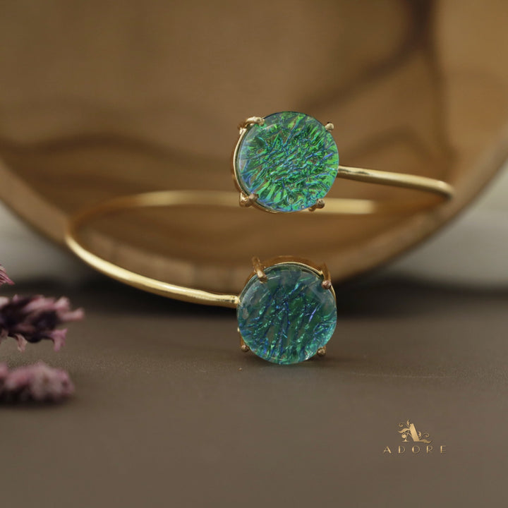 Hera Dual Glittery Stone Bangle