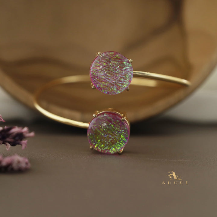 Hera Dual Glittery Stone Bangle