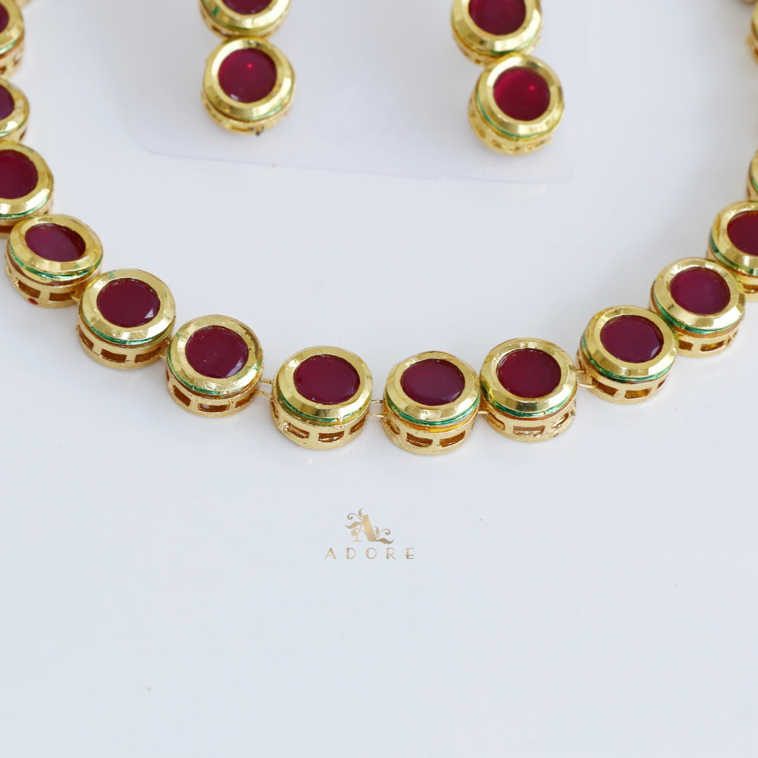 Dishi Kundan Neckpiece With Earring