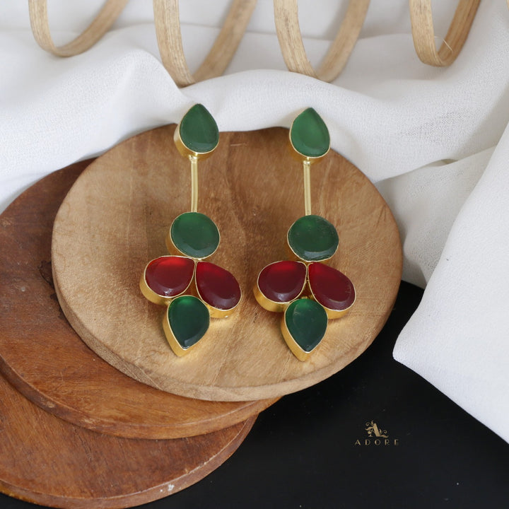 Multicolour Tannia Raw Stone Earring